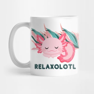 Relaxolotl Cute Sleeping Baby Axolotl Mug